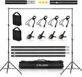 Backdrop Stand for Parties, 8.5x10ft Adjustable Background Support System for by CPLIRIS