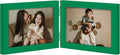 decorUhome Double 6x4 Picture Frame Horizontal, Engineered Wood Bifold Photo by decorUhome