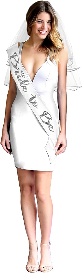 Bride Sash and Veil - Image 6