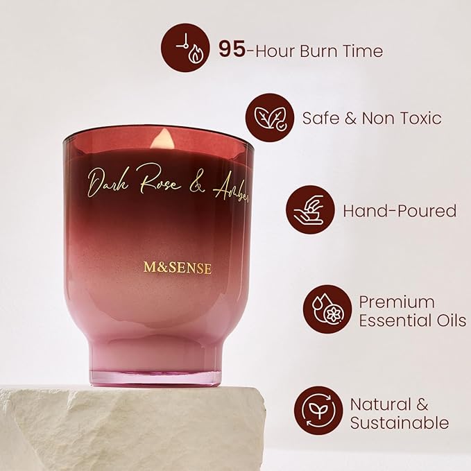 M&SENSE 16.6oz Natural Soy Large Jar Candle - Image 2