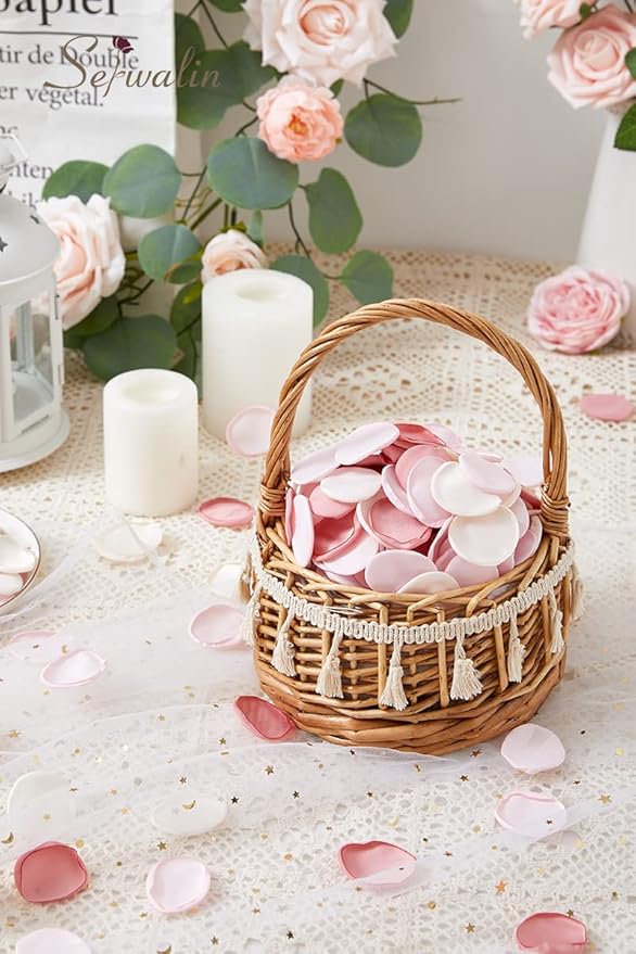 Serwalin 300Pcs Silk Rose Petals Flower Petals - Image 2