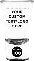 Custom 2 oz. Lord Shooter Etched Shot Glasses, 100 pack, Personalized Text by DISCOUNTPROMOS