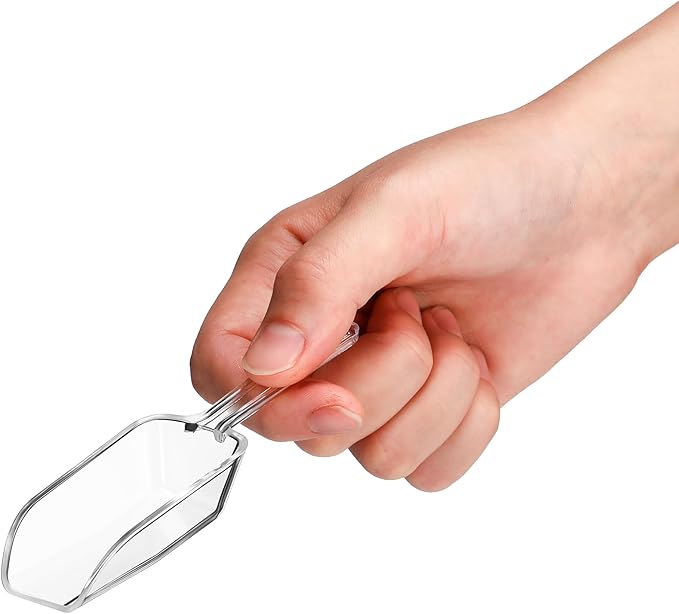 Hestya 16 Pcs Christmas Multi Purpose Clear Plastic Scoops - Image 3