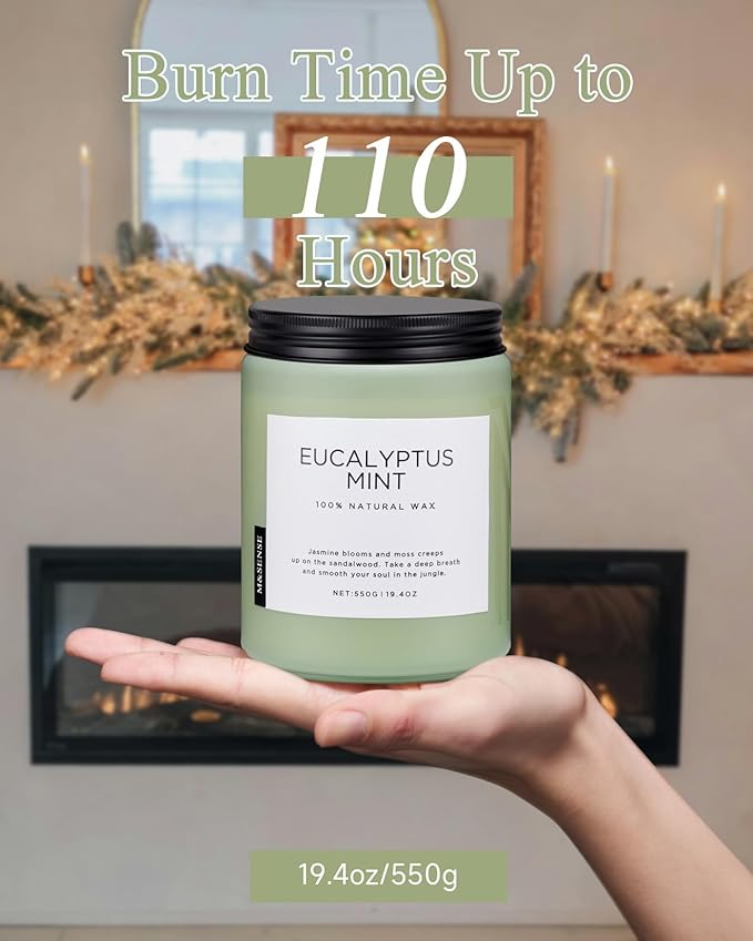 M&SENSE Eucalyptus & Mint Candles - Image 4