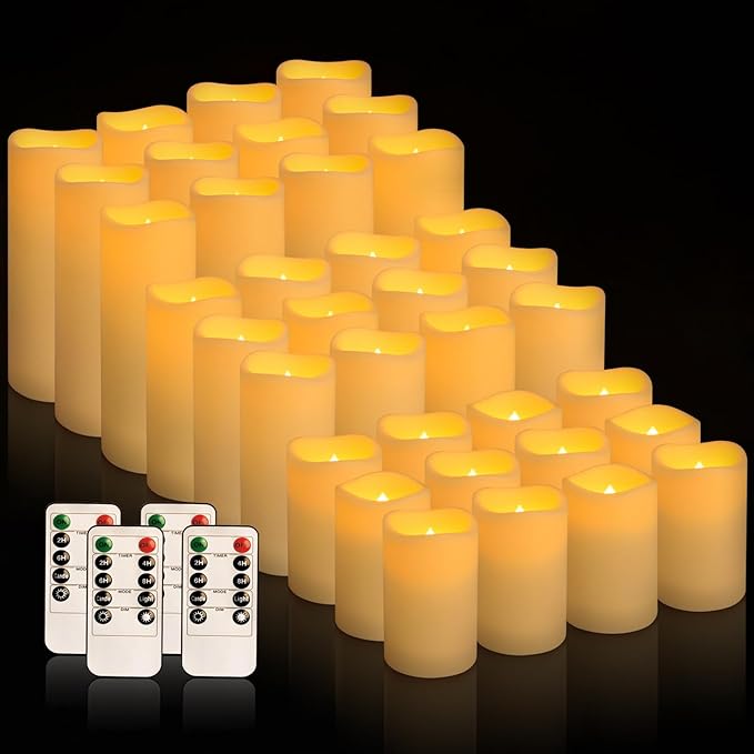 36 Pack Waterproof Flameless LED Candles - Image 4