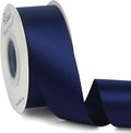 Ribbli Navy Double Faced Satin Ribbon, 1-1/2” x Continuous 25 Yards, Use by Ribbli