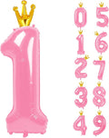 40 Inch Pink Number Balloon 0-9 by Upgesy