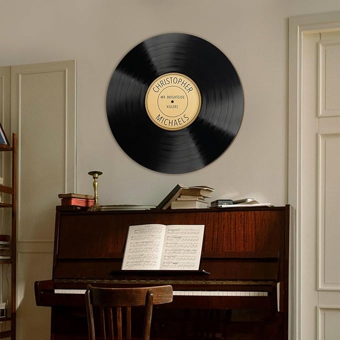 HomeWetBar Personalized Wedding Vinyl Record Alternative Guestbook, Special - Image 3