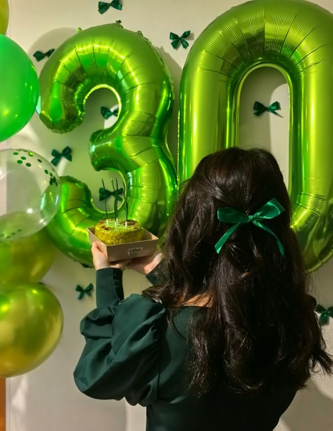 Light Green 40 Inch 0 Number Balloons, 0 Decorations - Image 4