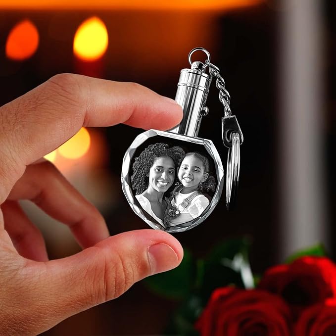 ArtPix 3D Crystal Photo Custom Keychain Picture, Customized Personalized Gift - Image 5
