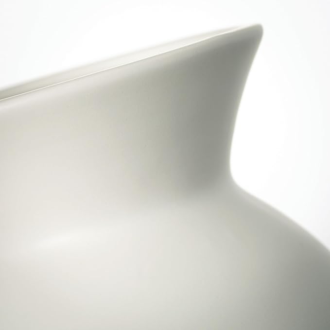 Sullivans White Ceramic Flower Vase, Modern Home Decor Vases - Image 7
