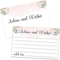 Floral Advice and Wishes Cards, Double-sided Blank Cards Suitable by ZEDEV