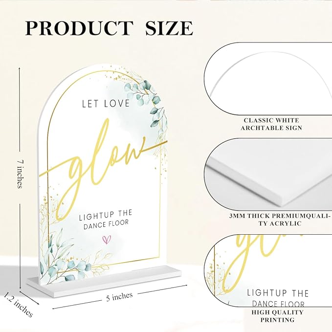 Acrylic Wedding Sign Set for Ceremony & Reception - Image 3