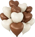Sand White Brown Heart Balloons by Adorely