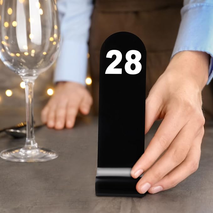 Tuanse 1-30 Table Order Numbers Restaurant Double Sided Acrylic Reception - Image 7