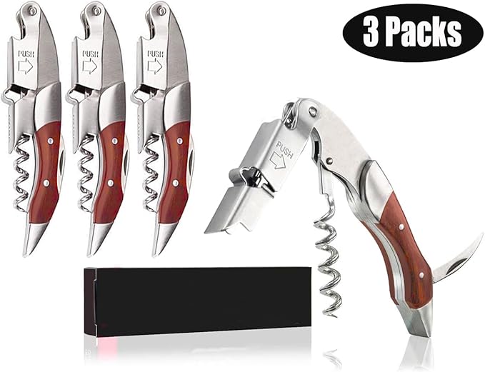 Professional Waiter Corkscrew Wine Key - Image 6