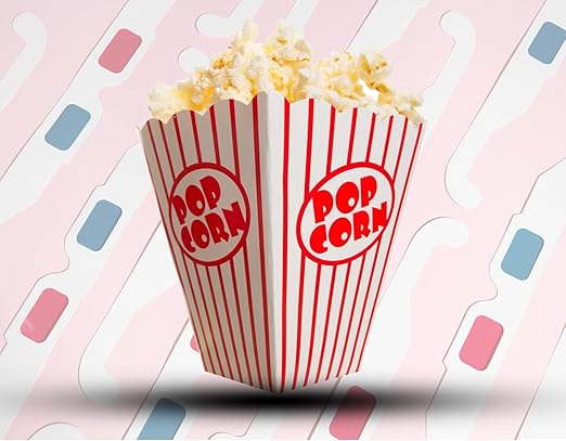 25 Pack Popcorn Boxes Movie Night Popcorn Bags - Image 2