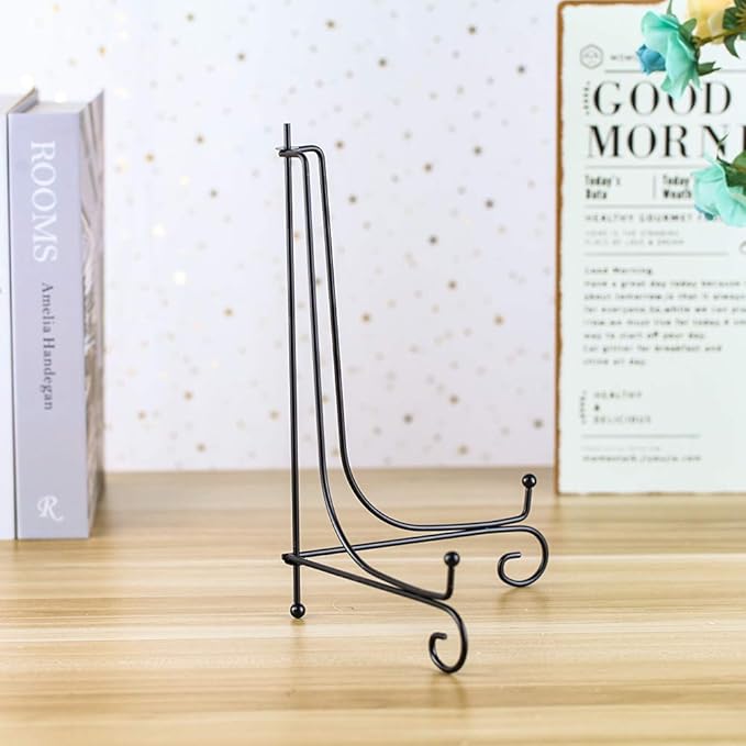 Iron Display Stand, Displays Picture Frames, Decorative Plates, Tablets and Art - Image 4