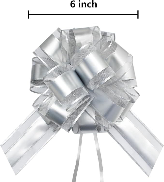 7 Pieces Large Pull Bows, 6 inche, Big Bow - Image 3