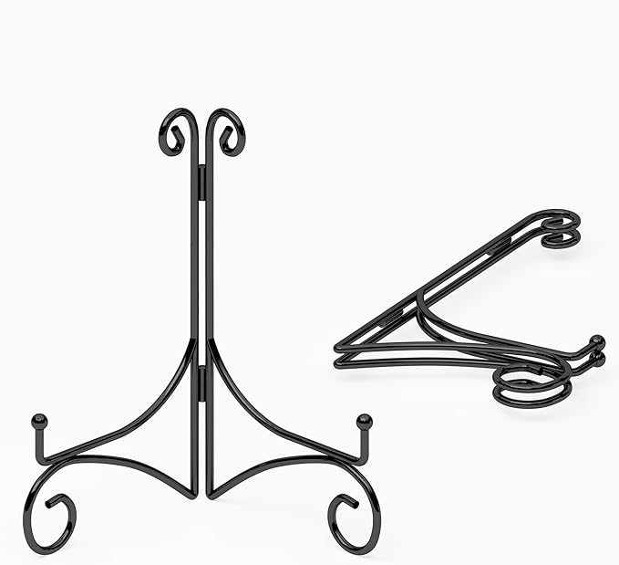 Plate Display Stands with Hinged Folding Design, 8 Inch Picture Frame Stand - Image 9