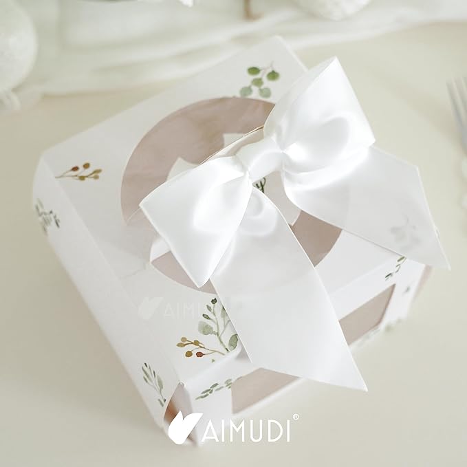 AIMUDI White Satin Bows 5.5" Bows - Image 7