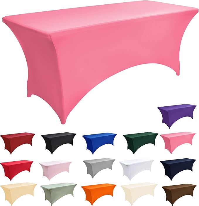 2-Pack 6ft Spandex Table Covers - Image 3