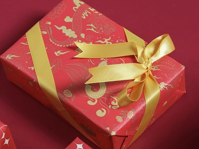 1 Inch Gold Satin Ribbon 50 Yards Solid Fabric Ribbons - Image 5