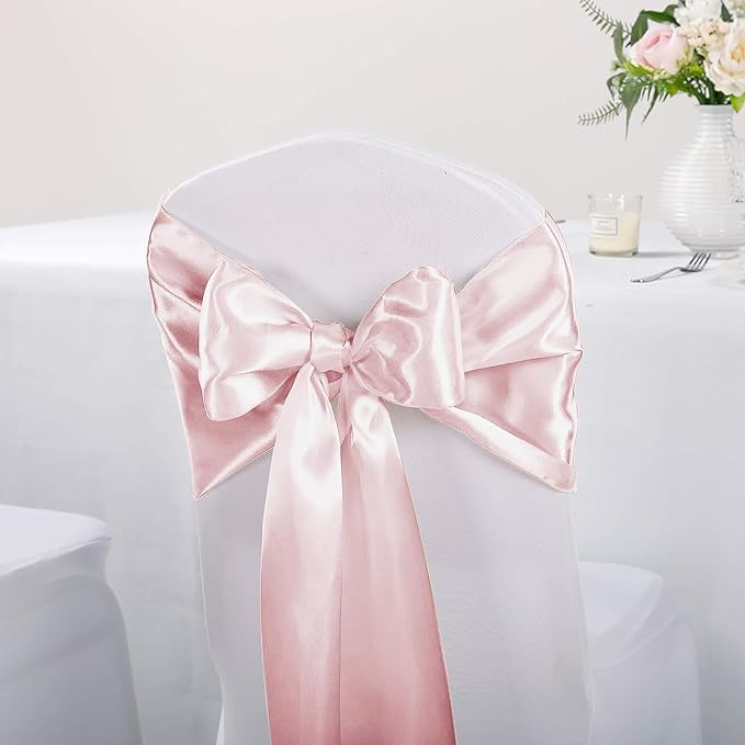 5-Pack Satin Table Runner Rose Gold 12 x 108 inches Long, Table Runners - Image 7
