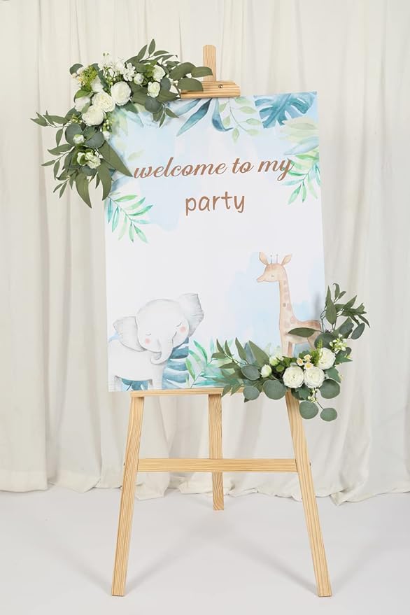 H&W 2pcs Artificial Wedding Arch Flowers - Image 5
