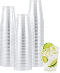 JOLLY CHEF 8 oz Clear Disposable Plastic Cups, Heavy-duty 100 Pack Clear by JOLLYCHEF