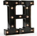 Light Up Black Alphabet Marquee Letters Sign LED Marquee Number Lights Sign by OYCBUZO