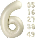 2026 number balloon off-white color by Upgesy