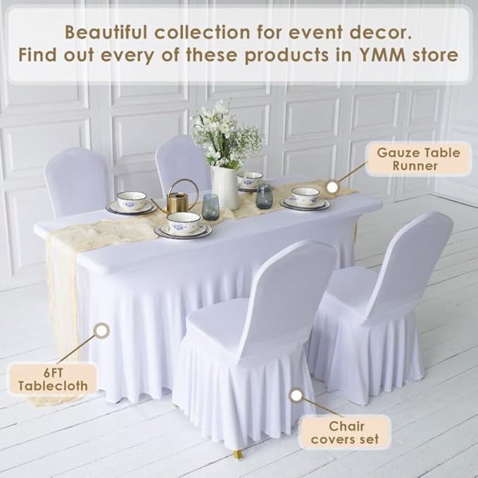 Gauze Table Runner Bulk Cheesecloth Table Runner 141 in Long Sand Set of 4 Boho - Image 8