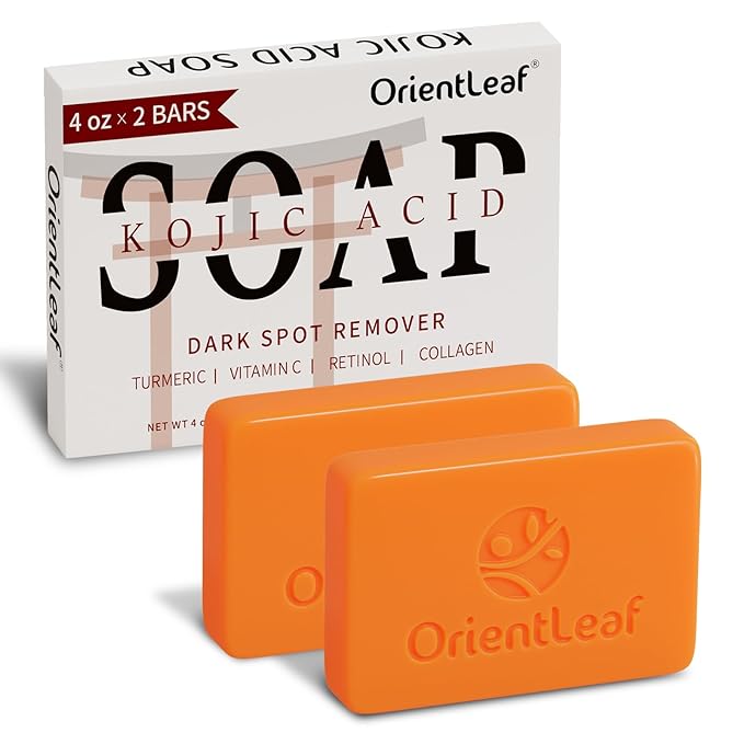 Kojic Acid and Turmeric Soap for Dark Spots Remover, Brightening, by OrientLeaf