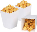 White Popcorn Boxes Mini Paper Popcorn Box Cardboard Popcorn Container by AimtoHome