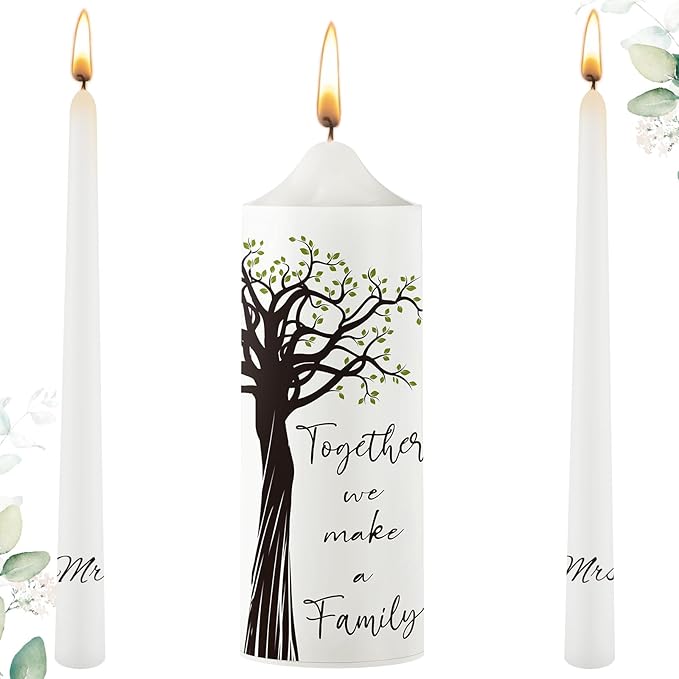 Frienda Unity Candles for Wedding Ceremony Set Wedding Unity Taper Candles by Frienda