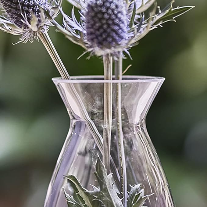 CHIVE ‘George’ Glass Bottle Flower Vases — Set of 6 — Small, Elegant Clear - Image 6