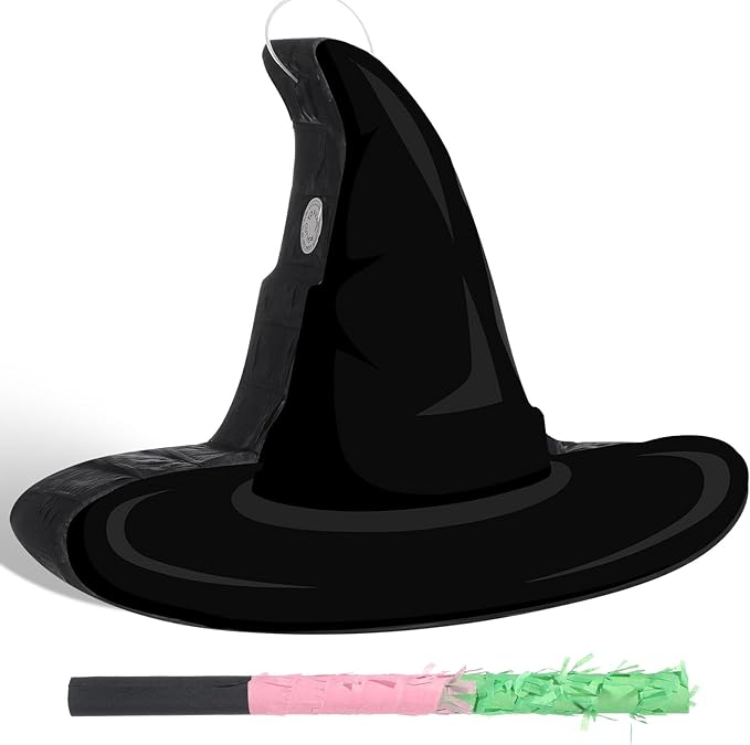 Kasyat Witch Hat Piñata Party Game Set Halloween Theme Piñata by Kasyat