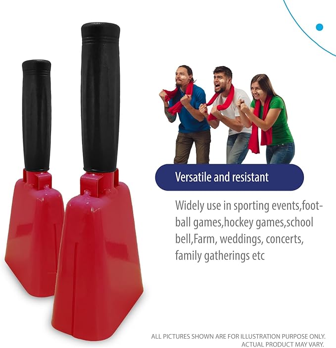 Deke Home - 2 Pack 7 Inch Steel Cowbells - Image 6