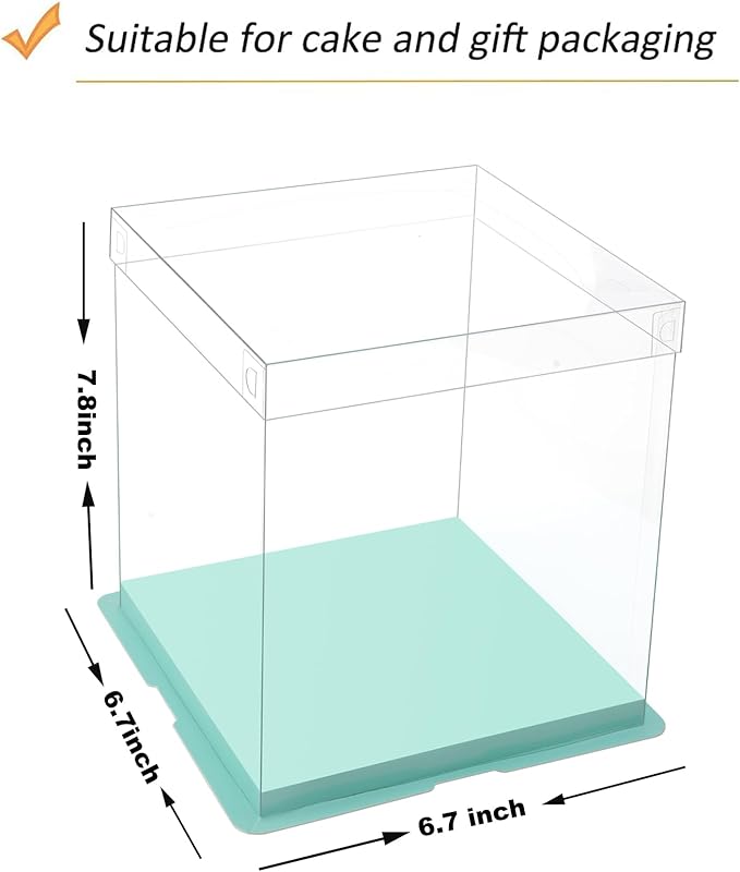 XININSUN 4inch clear cake box - Image 2