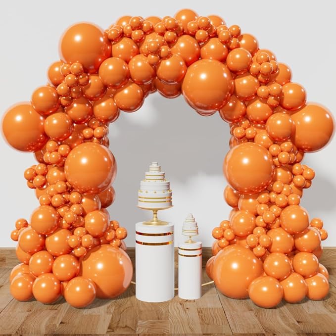KAWKALSH Orange Balloon Arch Kit 111Pcs 18 12 5 Inch Latex Party Balloons - Image 2