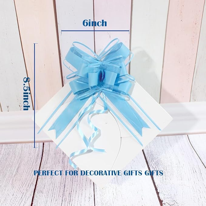 WEWILUCK Gift Wrap Bows Big, Flower Bouquet, Pull Bows - Image 2