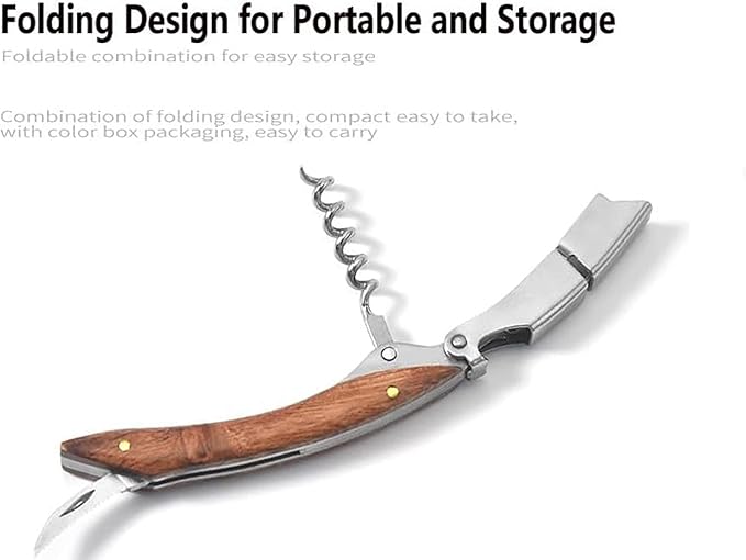 Professional Waiter Corkscrew Wine Key - Image 3
