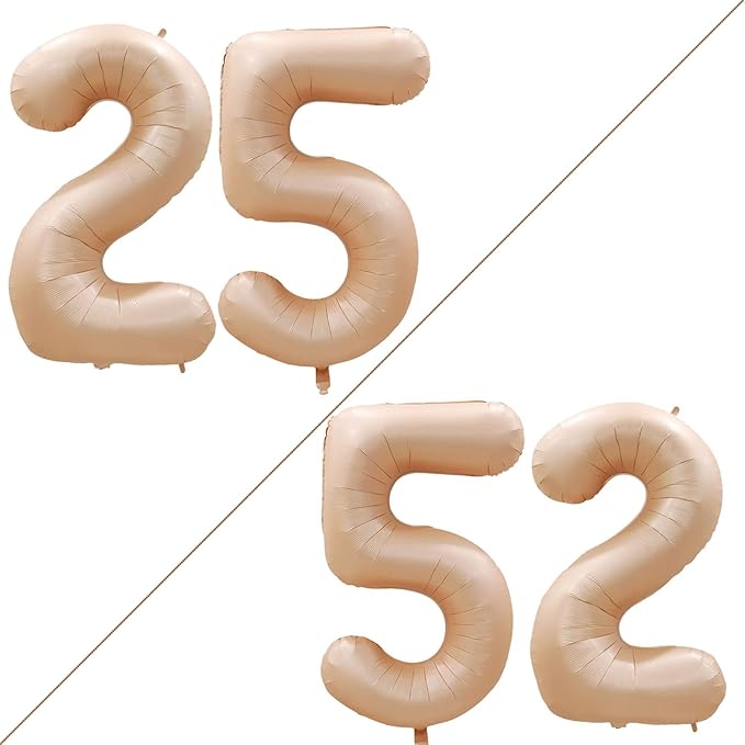 GOER Number 25 Balloons for 25th Birthday Party Decorations, 42 Inch Jumbo Foil - Image 2