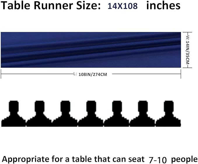 6Pack 9ft Chiffon Table Runner 14x108 Inch Sheer Romantic Table Runner - Image 2
