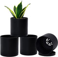 D'vine Dev 4 Pack 4.5 Inch Modern Plastic Plant Pots, Small Garden Planters by DvineDevPlanterPotsandStand