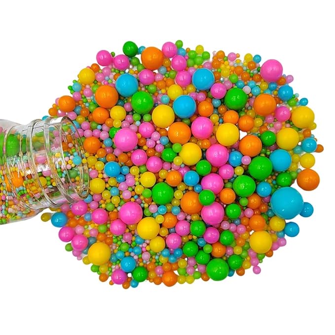 Edible Pearl Sugar Sprinkles Rainbow Candy Mixing Size Baking Edible Cake - Image 2