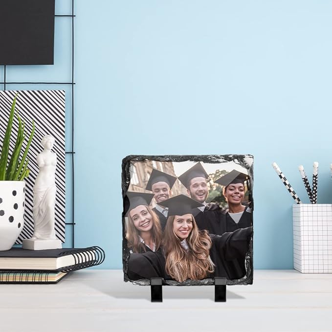 PYD Life 12 Pack Sublimation Photo Slates Rock Blanks 5.5 x 5.5 Inch Bulk - Image 4