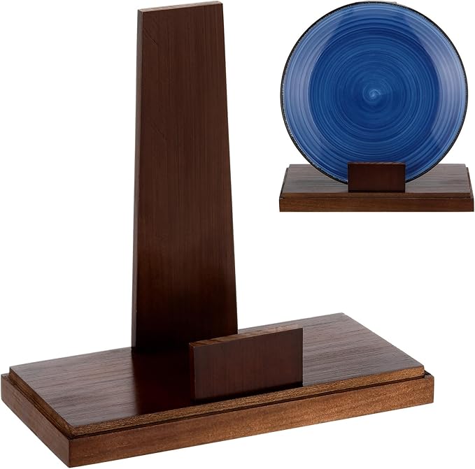 Weysat 6 Inch Wooden Stand for Display Plate Postcard Picture Book Display Stand by Weysat