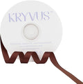 Coffee Brown Satin Ribbon 3/8 inch X Continuous 50 Yards, Single Face Polyester by Kryvusribbon